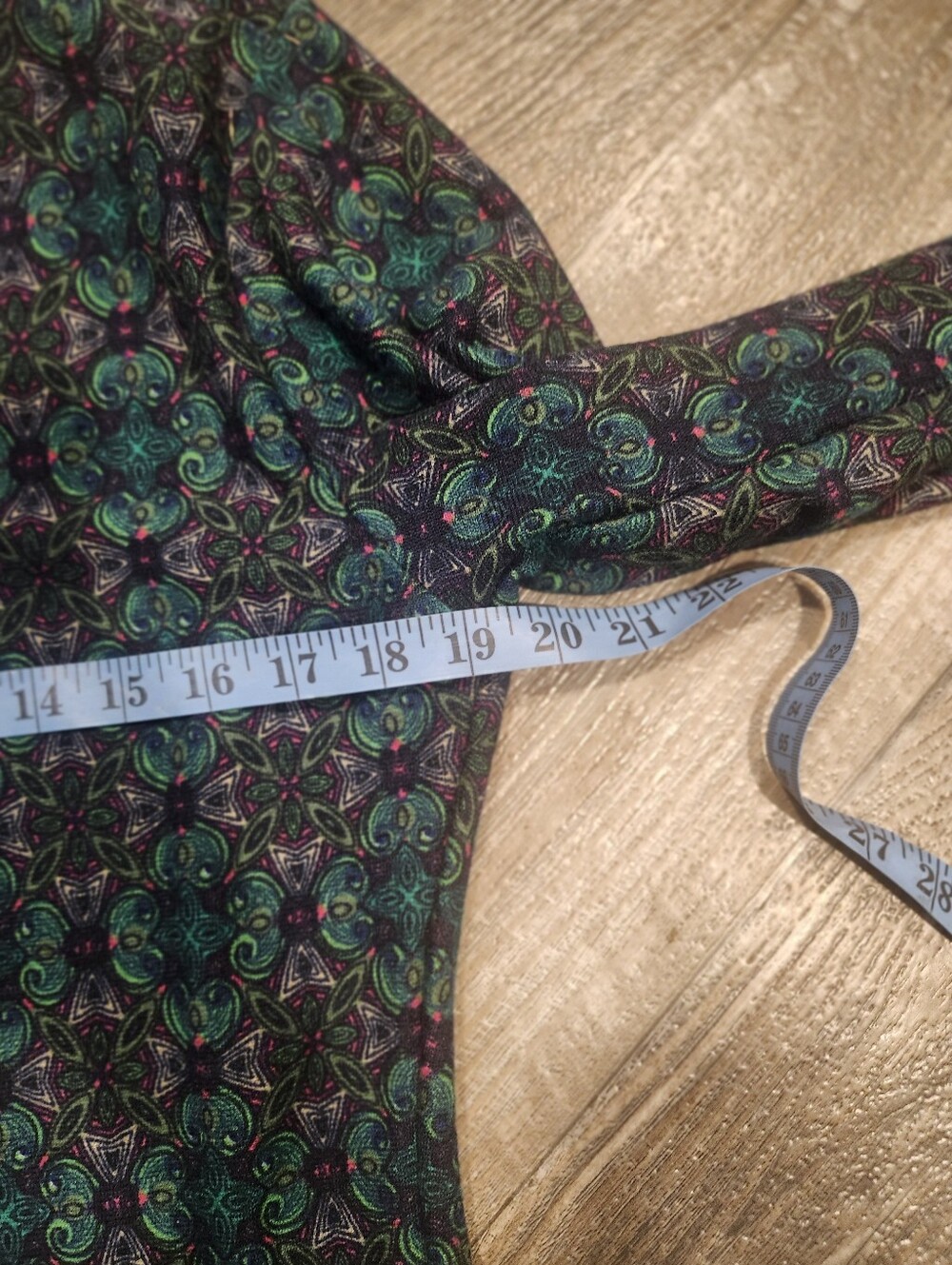 Mexicali Blues Jenna Dress Green Large Boho Casual Tunic Dress Geometric Print - Picture 7 of 8